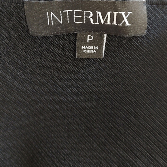 Intermix Black One-Shoulder Ribbed Tank Top - Picture 4 of 4